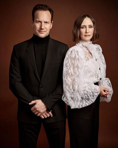 📸 | KING & QUEEN OF HORROR MOVIES Portrait of Vera Farmiga & Patrick Wilson Photographed for Warner Brothers & David Needleman. | The Conjuring 3 | in New York City, 2021 The Conjuring Annabelle, Ed E Lorraine Warren, Conjuring 3, Lorraine Warren, Best Tv Couples, Patrick Wilson, Vera Farmiga, The Real Ghostbusters, Movie Couples