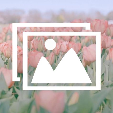 Spring Aesthetic Icons For Apps, Tulips App Icon, Spring Icons Aesthetic, Spring App Icons, Spring Homescreen, App Icon Pastel, Icon For Iphone, Widgets Pink, Pastel Tulips