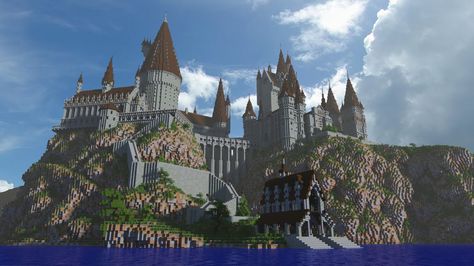 Minecraft Castle Blueprints Layout Floor Plans, Minecraft Hogwarts, Hogwarts Minecraft, Castle Blueprints, Harry Potter Minecraft, Minecraft Castle Blueprints, Minecraft Banner Designs, Minecraft Banners, Minecraft Castle