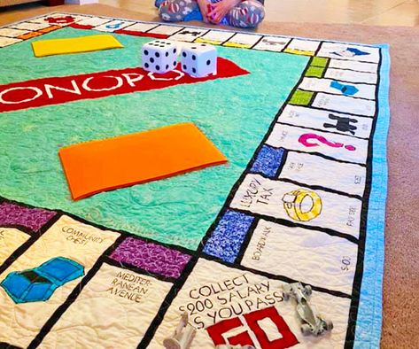 Giant Monopoly, Monopoly Game Board, Harry Potter Monopoly, Monopoly Board Game, Board Games Diy, Stained Glass Quilt, Monopoly Board, Monopoly Game, Classic Board Games