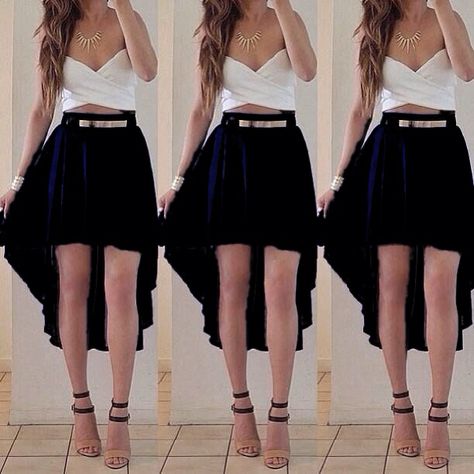 High low black skirt maxi cute outfit High Low Evening Dresses Casual, Skirt Short In Front Long In Back, Low Skirt Outfit, High Low Skirt Outfit, Black High Low Skirt, Cute Valentines Day Outfits, Skirt Outfit Ideas, Maxi Outfits, Cute Skirt Outfits