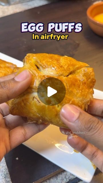 sharfi |malabari 🇦🇪 on Instagram: "Bakery style Egg puffs in airfryer 👌

Puff pastry sheet @homeofswitz 

detailed vdio In YouTube link in Prfl

Followmore @al_malabarii 
@al_malabarii 

#ramadanrecipes #dubaimallu #uae #dxb #airfryerrecipes #eggpuffs #pastrysheets #dubaiblogger" Instagram Bakery, Puff Puff Pass, Egg Puff, Puff Puff, Puff Pastry Sheets, Pastry Sheets, Ramadan Recipes, Youtube Link, Puff Pastry