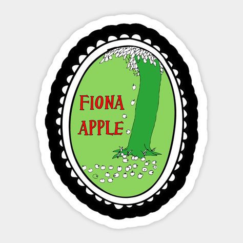 Fiona Apple Sticker, Apple Sticker, Journal Prints, Sticker Inspo, Giving Tree, Fiona Apple, Apple Stickers, The Giving Tree, Diy Stuff