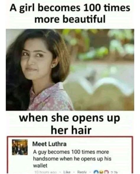 Viral Memes Adda on Instagram: “BC 😂😂 . . Follow👇👇👇👇 @viralmemesadda . . #indiangirls #girls #girl #RealtionshipCodes #section377 #LaughingColours #Friendship #memes…” Funny Facts About Girls, Girly Facts, Blonde Jokes, New Funny Memes, Facts Funny, Funny Memes About Girls, Girl Memes, Smart Women, Jokes Pics