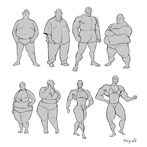 Body Type Drawing, Human Anatomy Art, Different Poses, Body Reference Drawing, Gesture Drawing, Arte Sketchbook, Poses References, Anatomy Drawing, Character Poses