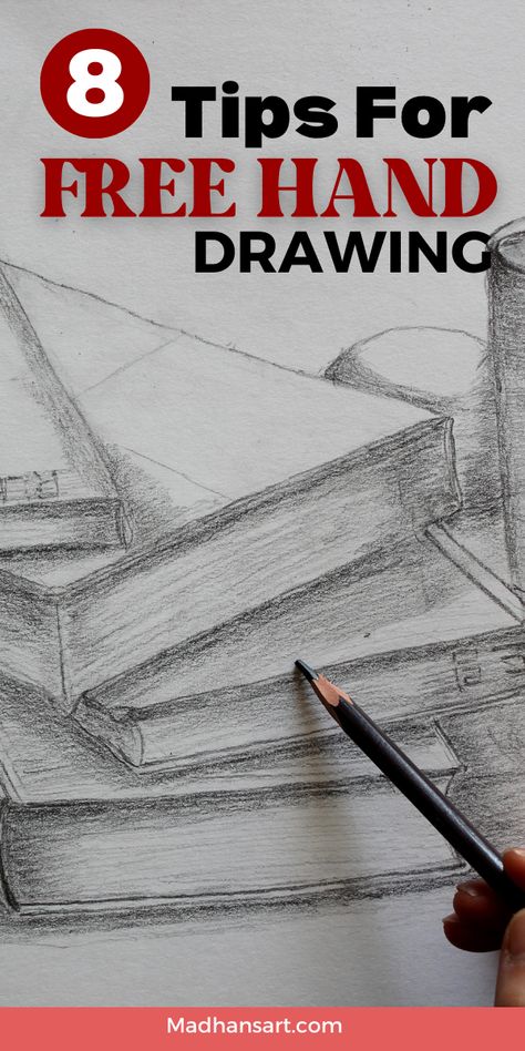 Freehand drawing is a type of drawing where the artist doesn't use any mechanical devices to help them create their artwork. This means that they rely solely on their own hand and skills to produce drawings. While this type of drawing can be more challenging, it also allows for a lot of creativity and flexibility. Read on to learn more about freehand drawing and the tools used in this process! Hand Sketching Tutorial, Free Hand Drawings, Hand Art Drawing Sketches, Type Of Drawing, Hand Outline, Learn To Sketch, Structural Drawing, Freehand Drawing, Pencil Portrait Drawing