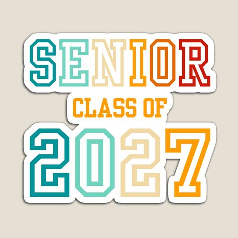 Get my art printed on awesome products. Support me at Redbubble #RBandME: https://www.redbubble.com/i/magnet/Class-of-2027-seniors-congratulation-graduation-class-gifts-by-erozzz/161524606.TBCTK?asc=u 2027 Graduation, Class Of 2027, Congratulation Graduation, Class Gifts, High School Classroom, Class Gift, Congratulations Graduate, School Classroom, My Art