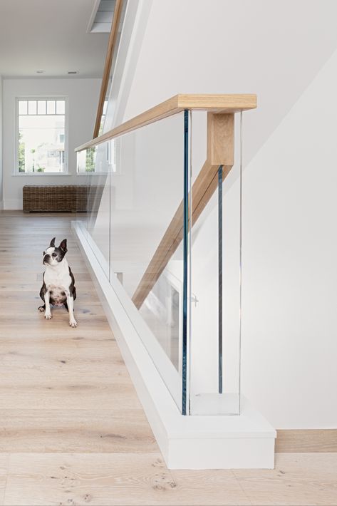 clear glass end cap Glass Indoor Railing, Glass Railing Indoor, Glass Railing Stairs Modern, Clear Railing Stairs, Stairs Glass Railing Design, Interior Balcony Railing, Frosted Glass Stair Railing, Glass Balustrades Stairs, Glass Handrails For Stairs