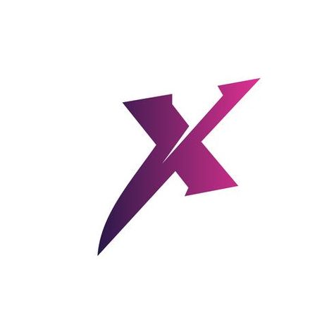 letter x logo. purple logo design concept template Purple Logo Design, Tie Logo, Creative Origami, X Logo, Free Logo Templates, Purple Logo, Modern Home Interior Design, Icon X, Letter X