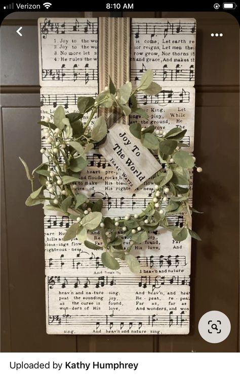 Music Sheet Crafts Christmas, Christmas Decorations With Music Sheets, Crafts Using Sheet Music, Sheet Music Christmas Crafts, Sheet Music Decorations, Christmas Music Crafts, Sheet Music Christmas Decorations, Christmas Sheet Music Crafts, Music Sheet Crafts