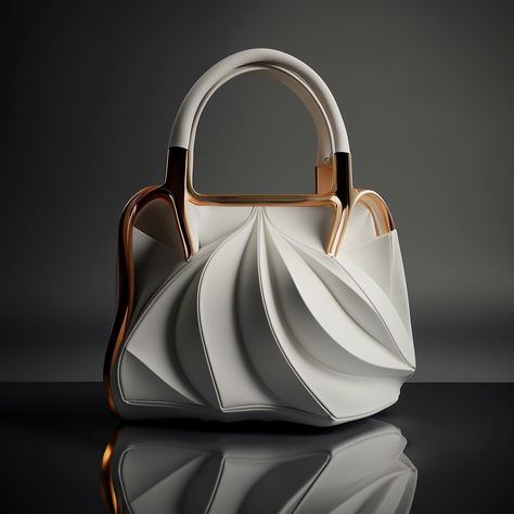 Luxury Modern Bags With Reinforced Handles, Futuristic Bag Design, Futuristic Handbag, Contemporary Bag With Detachable Handle, Luxury Modern Sculptural Bags, Luxury Metallic Bag With Detachable Handle, Shooting Bags, Futuristic Furniture, Promote Book