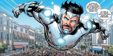 Iron Man Comic Art, Supreme Family, Powers And Abilities, Superior Iron Man, Tony Stark Comic, Big Movie, Iron Men 1, New Iron Man, Marvel Collection