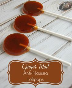 I need to have some of these on hand for when my little red heads are sick. Ginger Mint Anti-Nausea Lollipops Pregnancy Necessities, Natural Sweets, Herbs Medicinal, Lollipop Recipe, Herbal Academy, Candy Lollipops, Anti Nausea, Sick Remedies, Magia Das Ervas