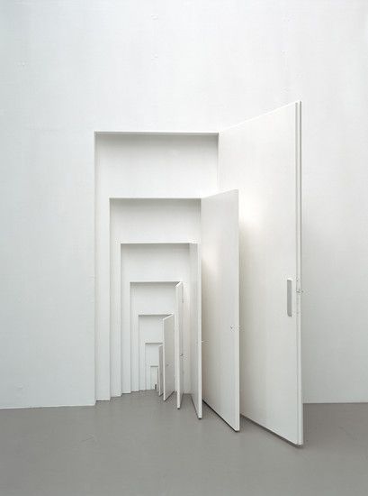 Monika Sosnowska / Doors Open Door, White Doors, Art Installation, Sculpture Installation, Stage Design, Land Art, Conceptual Art, 인테리어 디자인, Installation Art