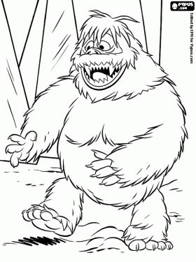 Rudolph the Red-Nosed Reindeer coloring pages, coloring pages of ... Abominable Snowman Rudolph, Bumble Rudolph, Rudolph Coloring Pages, Reindeer Printable, Grinch Coloring Pages, Snowman Coloring Pages, Rudolph Red Nosed Reindeer, Christmas Coloring Sheets, Monster Coloring Pages