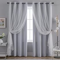 Girls Bedroom Curtains, Window Curtains Bedroom, Curtains Blackout, Layered Curtains, Bedroom Window, White Windows, Drape Panel, Kids Curtains, Bedroom Windows