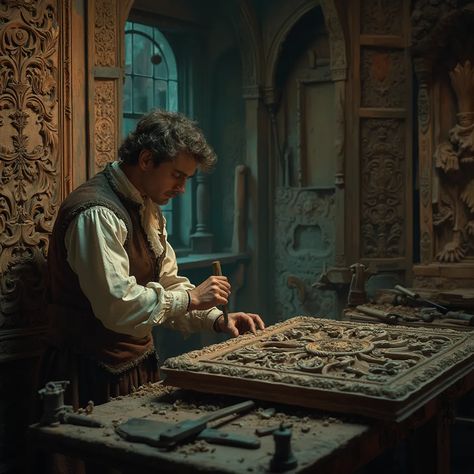 WOODCARVING LESSONS: Woodcarver Grabovetskiy, a man with a beard, holds a sign that says &quot;What wood is the best for carving?&quot; He looks thoughtful. Carving tools are on the table in front of him. - Wood Carving tutorials Best Wood For Carving, Cheap Tools, Woodworking Hand Tools, Wood Carving Tools, Carving Knife, Carving Tools, Scrap Wood, Types Of Wood, Trust Me