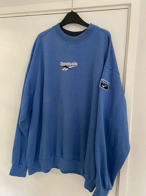 Vintage Blue Reebok Sweatshirt | #vintagereebok #reebok #reeboksweatshirt #vintagereeboksweatshirt #reebokjumper #vintagereebokjumper #reebokcrewneck #vintagereebokcrewneck #reeboksweater #vintagereeboksweater #90sreebok #vintageclothing #vintageclothes #streetwear #vintagestreetwear #stussy #vintagestussy #vintageclothes #vintagestyle #streetwearfashion #90sstreetwear #vintagefashion #90sfashion #streetwearstyle #streetstyle #streetfashion Vintage Reebok Sweatshirt, Vintage Clothing Brands, Vintage Hoodies 90s, Blue Reebok, Reebok Sweatshirt, Reebok Hoodie, Jumper Outfit, Crewneck Vintage, Levis Vintage