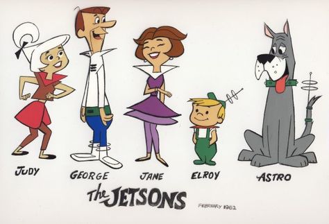 Jetsons Aesthetic, Jetsons Cartoon, 1950s Illustration, Family Comic, Traditional Animation, Flash Animation, Hanna Barbera Cartoons, Old School Cartoons, Mid Century Illustration