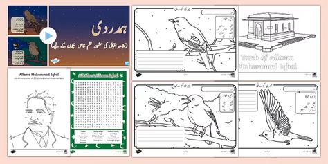 Iqbal day resource pack to engage primary years learners. Allama Iqbal Day, Iqbal Day, Fun Learning Activities, Writing Sheets, Colouring Sheets, Allama Iqbal, Power Points, Free Teaching Resources, Activity Sheets