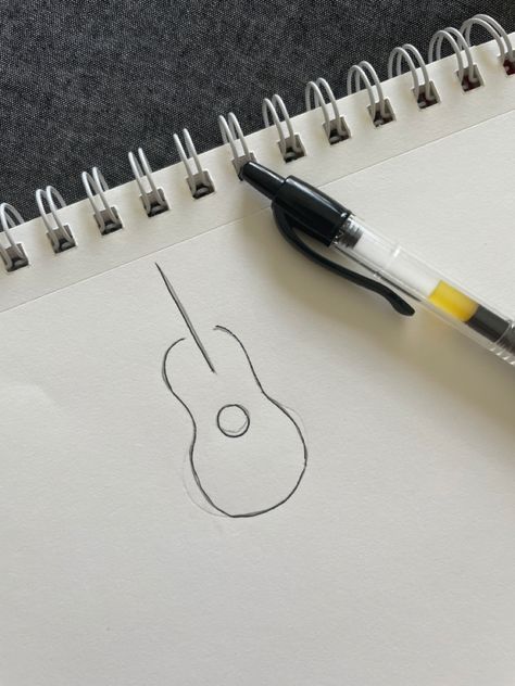 Minimalistic Guitar Tattoo, Simple Guitar Tattoo, Simple Acoustic Guitar Tattoo, Tiny Guitar Tattoo Simple, Guitar Tattoo, Prs Guitar, Easy Guitar, Minimal Tattoo, Tattoos For Guys