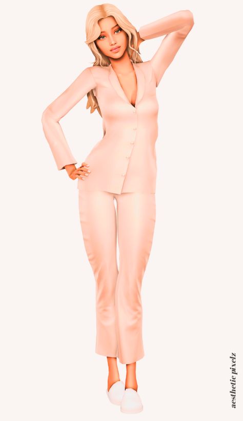 Best Sims 4 Pajamas CC Finds (Lookbook + Links to Download) - Aesthetic Pixelz