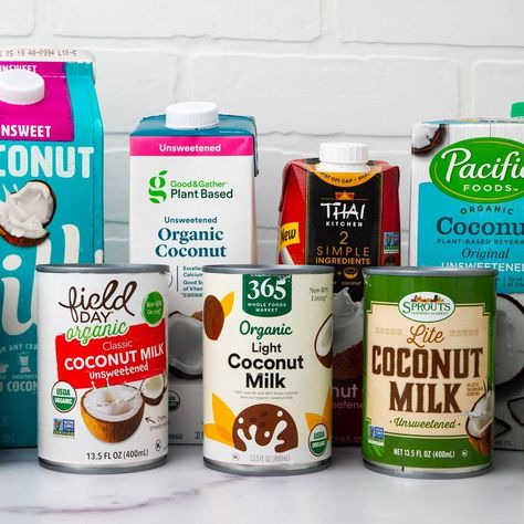 Best Coconut Milk Brands of 2022 - Refrigerated, Shelf-Stable & Canned Coconut Milk Benefits, Best Coconut Milk, Milk Store, Easy Green Smoothie, Milk Brands, Milk Packaging, Coconut Milk Recipes, Unsweetened Coconut Milk, Milk Shop