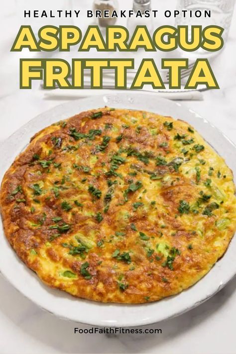 Whip up a tasty brunch with this Simple Asparagus Frittata recipe. It's an easy, healthy dish packed with eggs and asparagus. Asparagus Frittata Recipes, Quick Asparagus, Eggs And Asparagus, Asparagus Egg, Asparagus Frittata, Dairy Free Low Carb, Easy Breakfast Recipe, Snack Smoothie, Frittata Recipe