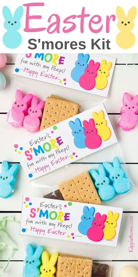 3 packs of peep smores kits Smore Kit, Easter Smores, Smores Treats, Making Smores, Tulip Wreath Diy, Peeps Crafts, Peeps Treats, Easter Cooking, Creative Easter Baskets