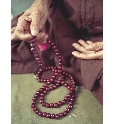 The History of Mala Beads - Tricycle: The Buddhist Review Buddhist Mala, Worry Beads, Power Bracelet, Buddhist Traditions, My Fault, Hands Together, I Dont Know, Light Of Life, Rosary Catholic