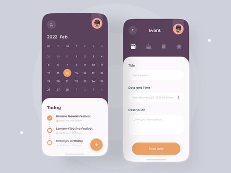 Ui Ux Design, Mobile App Design, App Design, App, Interface Design, Calendar, Calendar App Calendar App Design, Calendar Ui Design, Calender Ui, Task Schedule, Moodboard App, People App, App Wireframe, Desain Ux, Work Calendar