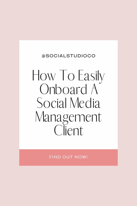 Social Media Marketing Management, Social Media Manager Onboarding Template, Social Media Client Onboarding Template, Social Media Manager Starter Kit, Social Media Manager Client Onboarding, Social Media Onboarding, Social Media Freelancer, Social Media Management Contract, Social Media Manager Pricing Packages