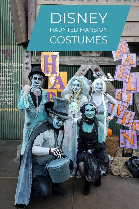 Disney Attraction Costume, Haunted Mansion Costumes Diy, Haunted Mansion Ghost Costume, Haunted Mansion Group Costume, Haunted Mansion Cosplay, Elemental Halloween Costumes, Disney Haunted Mansion Costume, Haunted Mansion Characters, Haunted Mansion Family Costume