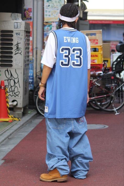 2000s Fashion Men, Look Hip Hop, Looks Hip Hop, 90’s Outfits, Y2k Hip Hop, Estilo Cholo, Hip Hop 90s, 2000s Outfit, Georgetown Hoyas