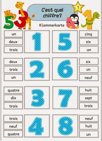 French Language Learning Kids, French Immersion Kindergarten, Free French Lessons, French Numbers, French Basics, Mathematics Worksheets, French Kids, French Worksheets, French Teaching Resources