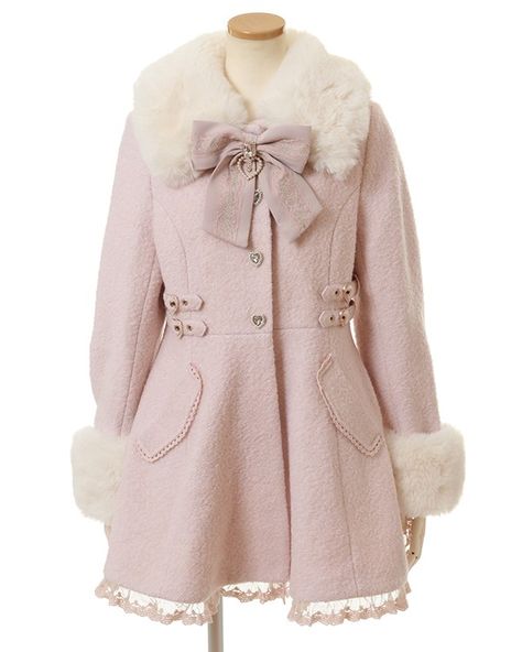 Tokyo Kawaii, Handsome Style, Liz Lisa, Lace Splicing, Woolen Coat, Girly Fashion, Winter Coats Women, Japanese Fashion, Fur Collar