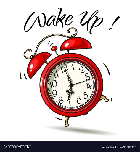 Wake Up Pictures, Alarm Clock Cartoon, Red Alarm Clock, Morning Sweetheart, Good Day Sunshine, Good Morning Images Hd, Hand Drawn Vector Illustrations, Tikal, Sketch Style