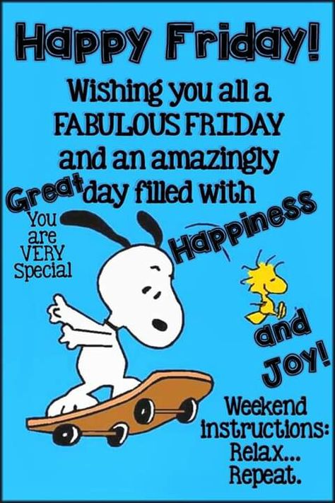 Snoopy Happy Friday Quotes, Friday Snoopy Mornings, Snoopy Friday Morning, Happy Friday Good Morning Funny, Snoopy Happy Friday, Happy Friday Snoopy, Fabulous Friday Quotes, Snoopy Friday, Happy Friday Dance