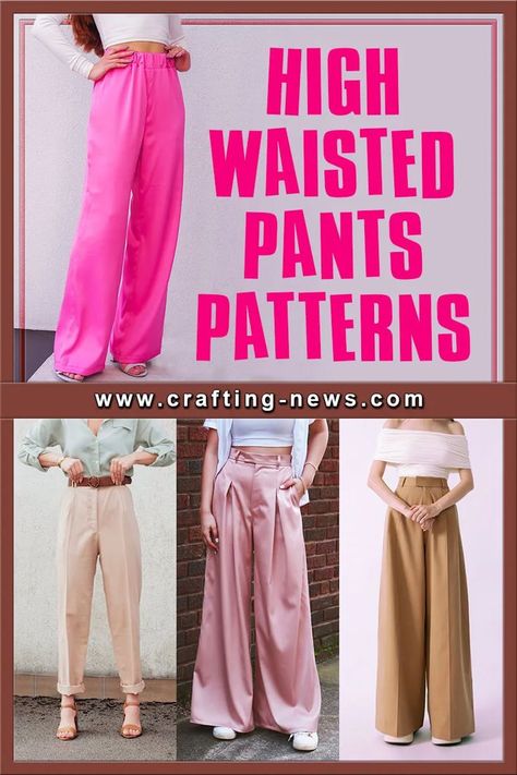 There are so many styles of pants. Some are more flattering than others. If you are looking for a pair of pants that are flattering on all body types, check out the high waisted pants patterns below.

High waisted pants were first developed in the 40s for women farmers and factory workers. In the 50s, they became a fashion statement. They were a huge hit again in the 80s, but went out of style in the 90s. Flowing Pants Pattern, Women's Pants Pattern, Wide Leg Pants Pattern Drafting, Easy Sew Pants Women, 70s Pants Pattern, Wide Leg Trouser Pattern Free, Linen Trousers Pattern Free, Sew High Waisted Pants, Sewing Patterns Pants Women