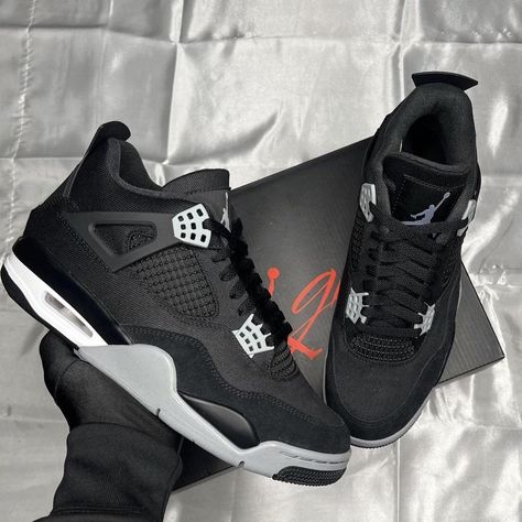 The Air Jordan 4 Retro SE Black Canvas’ Size: UK 8... - Depop Jordan 4 Canvas, Jordan 4 Black Canvas, Air Jordan 4 Retro, Black Canvas, Canvas Size, Air Jordans, Shoes Sneakers, Brand New, Sneakers