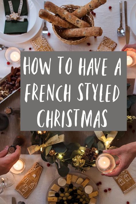 How to create a French style Christmas that is elegant sophisticated and stylish Vintage French Christmas Tree, French Holiday Decor, Sophisticated Christmas Decor Ideas, French Vintage Christmas, French Christmas Mantle, French Christmas Table Settings, Modern French Christmas Decor, Mimi Thorisson Christmas, Country French Christmas Decorating