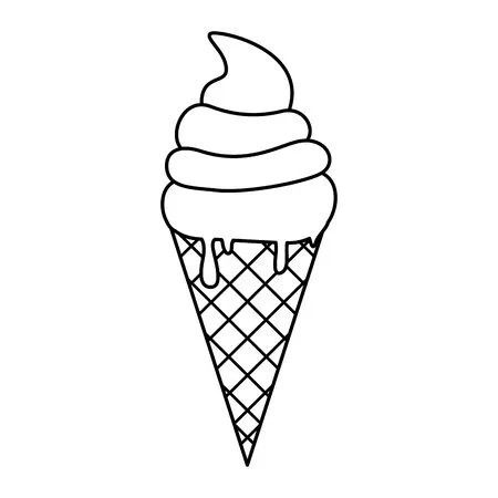 Cute Drawings Ice Cream, Ice Cream Cone Tattoo Simple, Ice Cream Cone Tattoo, Ice Cream Outline, Ice Cream Cone Illustration, Ice Cream Sketch, Log Drawing, Ice Cream Cone Drawing, Whiteboard Drawings