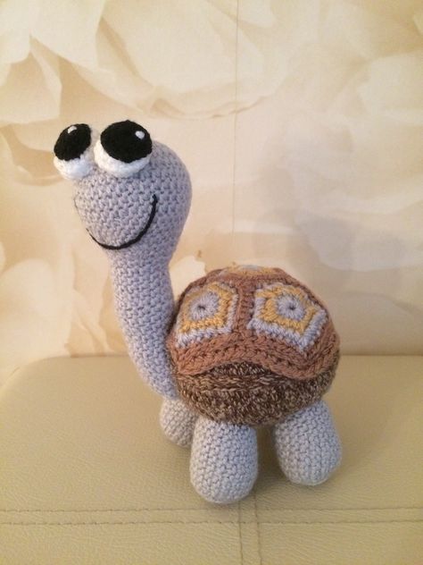 Crocheted tortoise Crocette Aesthetic, Tortoise Aesthetic, Tortoise, Dinosaur Stuffed Animal, Amigurumi, Toys, Crochet, Animals, Quick Saves