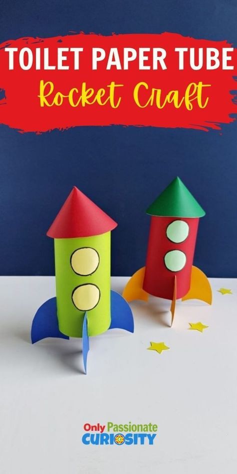 Rocket Craft For Kids, Homemade Rocket, Rocket Template, Rocket Craft, Diy Rocket, Kids Smile, Love Crafts, Rockets For Kids, Art Projects For Teens