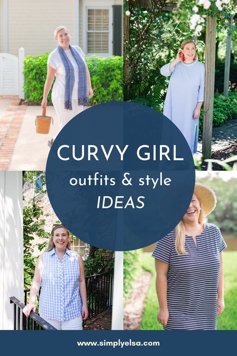 Outfit Ideas Plus Size Summer, Mid Size Fashion For Women, Simply Elsa, Hamptons Outfit Summer, Plus Size Summer Outfit Ideas, Outfit Ideas Curvy, Outfit Ideas Classic, Outfit Ideas Plus Size, Plus Size Outfit Ideas