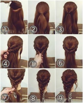 Celebrity Long Hair, Fishtail Braid Hairstyles, Hair Upstyles, Fishtail Braid, Pinterest Hair, Hair Tutorials Easy, Christmas Hairstyles, Peinados Fáciles Para Cabello Corto, Hair Up Styles