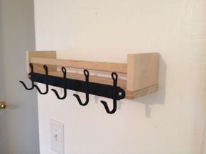 ikea hack, key hook and sunglass shelf: SVARTSJÖN Hook rack & Bekvam Spice Rack. Would paint the shelf black to match hooks. Bekvam Spice Rack, Ikea Spice Rack Hack, Spice Rack Hack, Ikea Latt, Hackers Ikea, Trofast Ikea, Ikea Bekvam, Ikea Playroom, Ikea Spice Rack