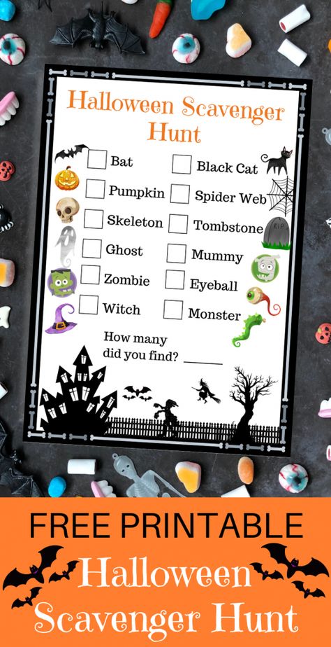 Halloween Decorations Scavenger Hunt, Halloween Decoration Scavenger Hunt, Free Halloween Scavenger Hunt Printable, Halloween Scavenger Hunt For Kids Free Printables, Halloween Themed Scavenger Hunt, Kids Halloween Scavenger Hunt Ideas, Halloween Scavenger Hunt For Kids Free, Spooky Scavenger Hunt, Printable Halloween Scavenger Hunt