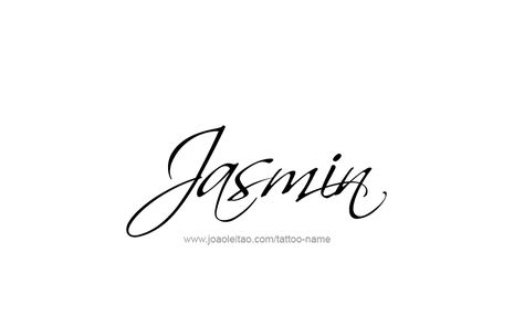 in elegant cursive script with flowers and. #Jasmin_Name_Tattoo #Jasmine_Name_Tattoo #Jasmin_Tattoo #Jasmine_Tattoo Jasmine Name Tattoo, Jasmine Name, Jasmine Tattoo, Name Tattoo Design, Tattoo Name, Business Fonts, Cursive Script, Name Tattoo Designs, Name Tattoo