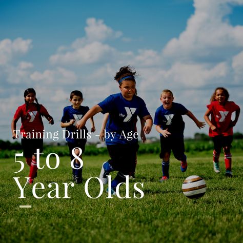 Soccer Drills for 5 to 8 Year Olds - Top Soccer Drills for Youngsters Soccer Warm Up Drills, Coaching Kids Soccer, Fun Soccer Drills, Youth Soccer Drills, Coaching Youth Soccer, Soccer Coaching Drills, Soccer Warm Ups, Soccer Practice Drills, Soccer Drills For Kids